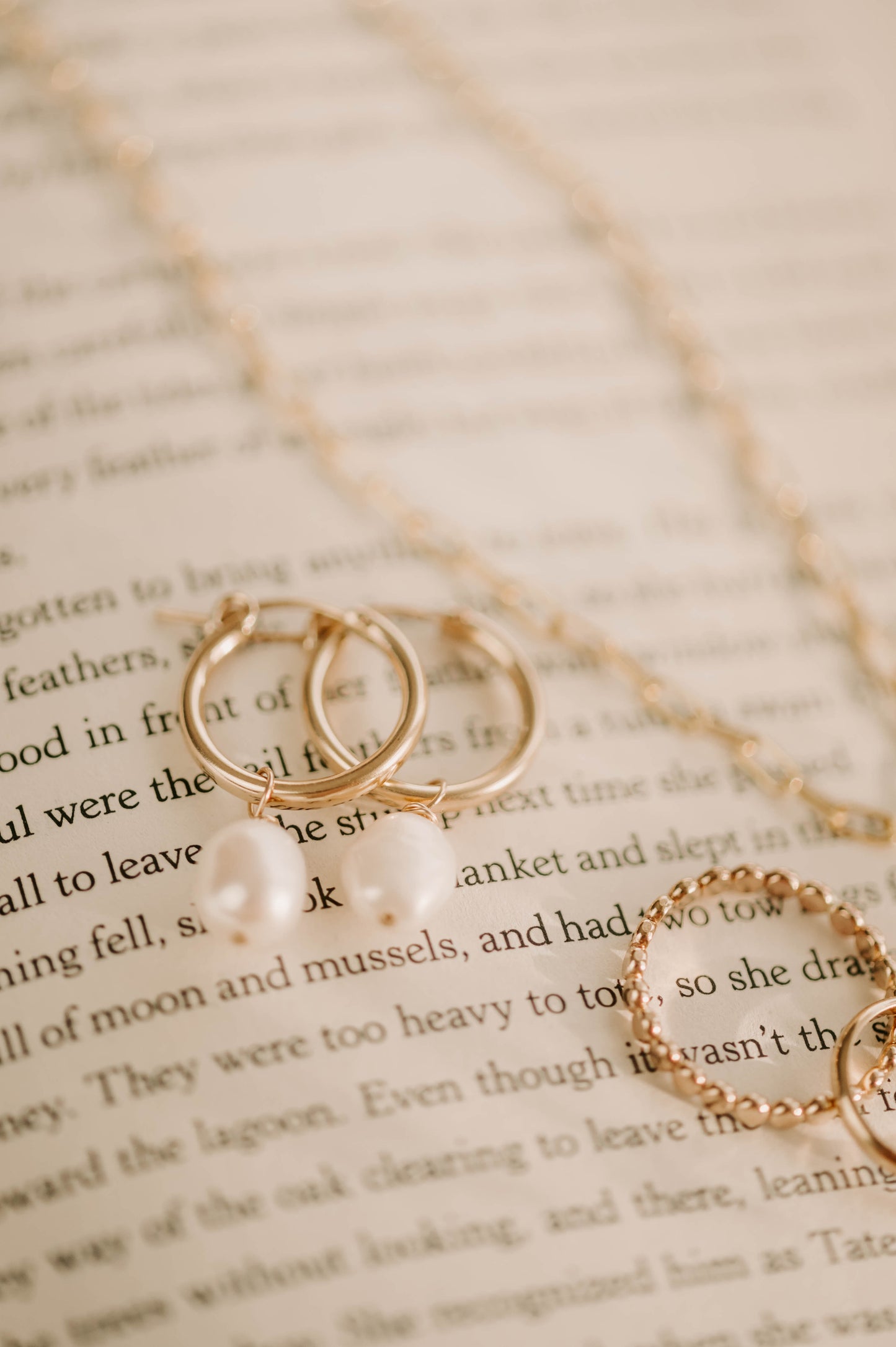Pearl Hoop Earrings