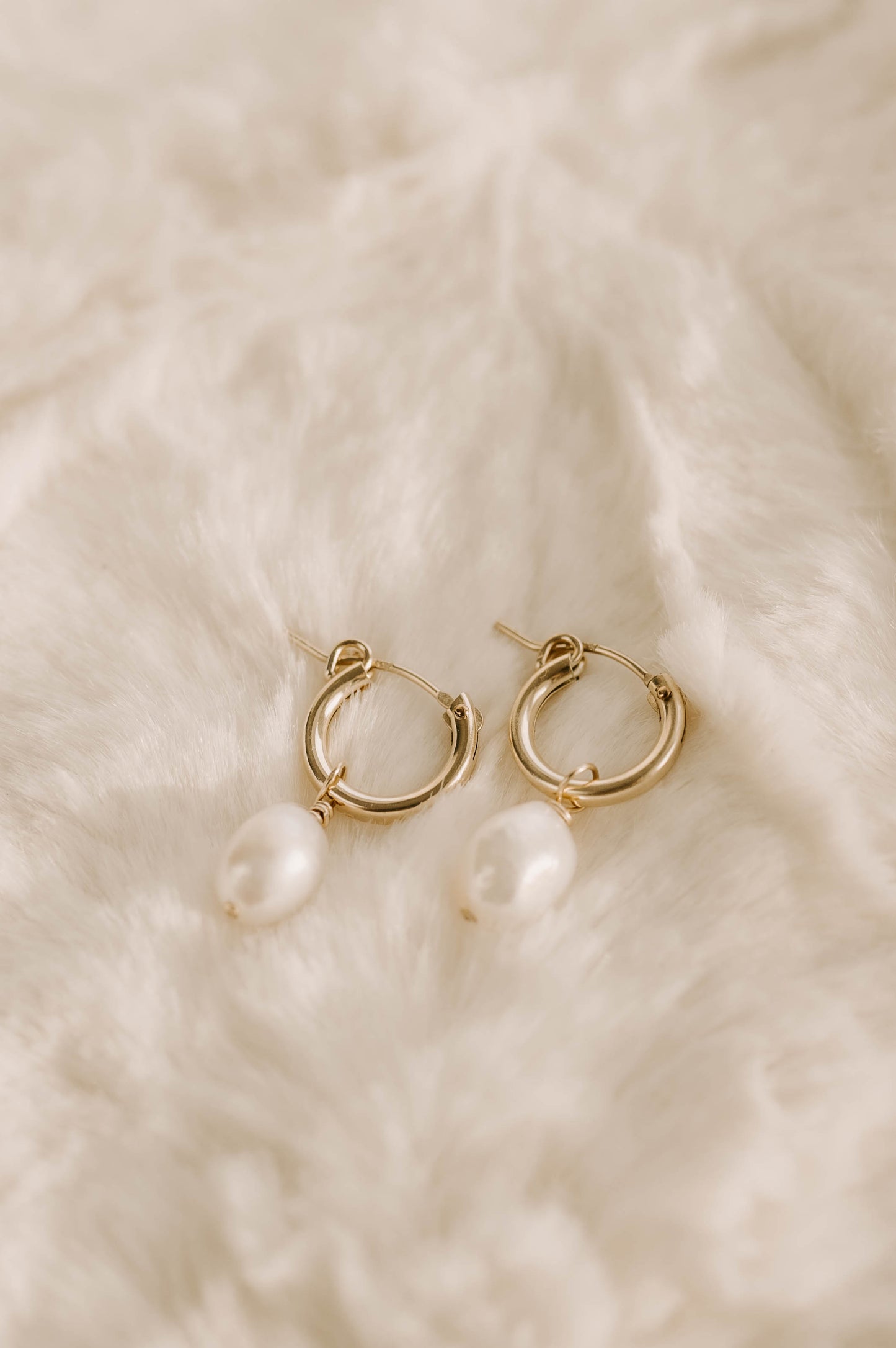 Pearl Hoop Earrings