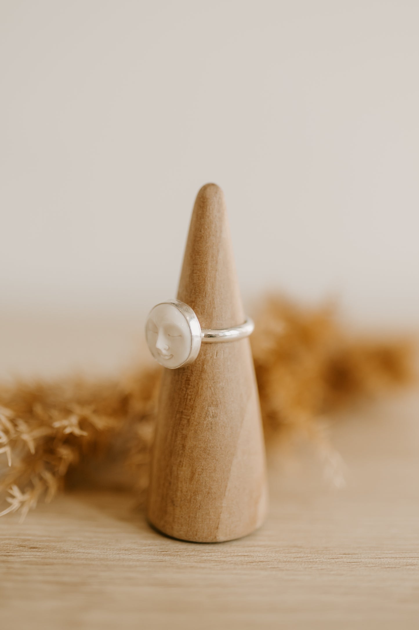 Moon Face Ring