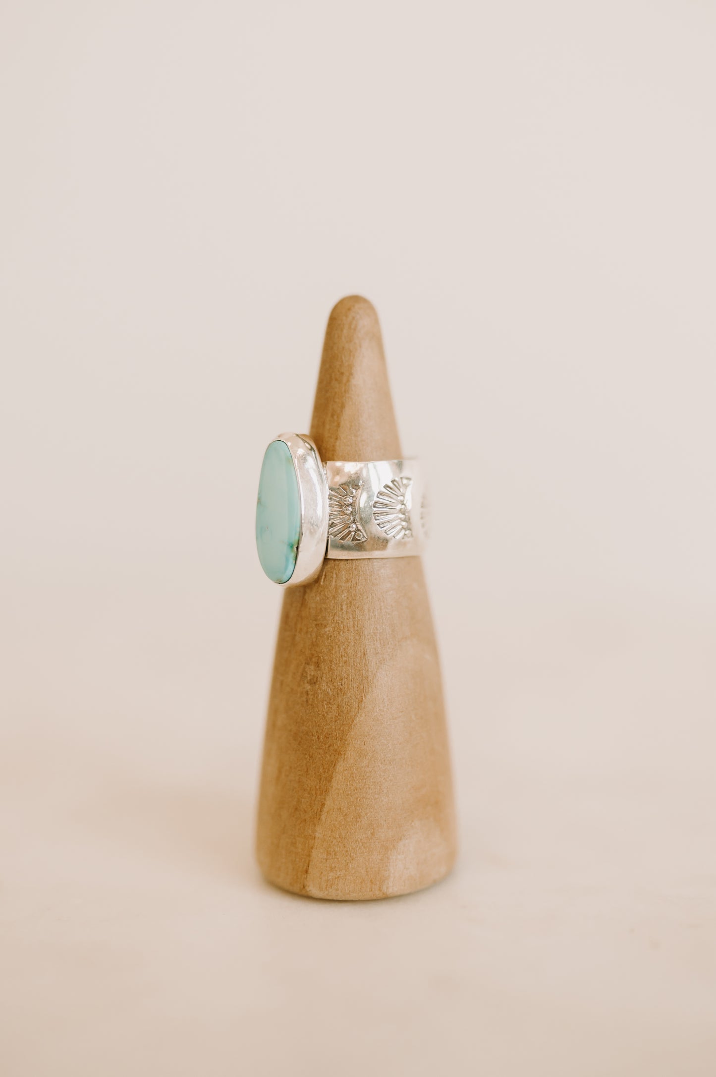 Carico Lake Turquoise Ring - Size 8