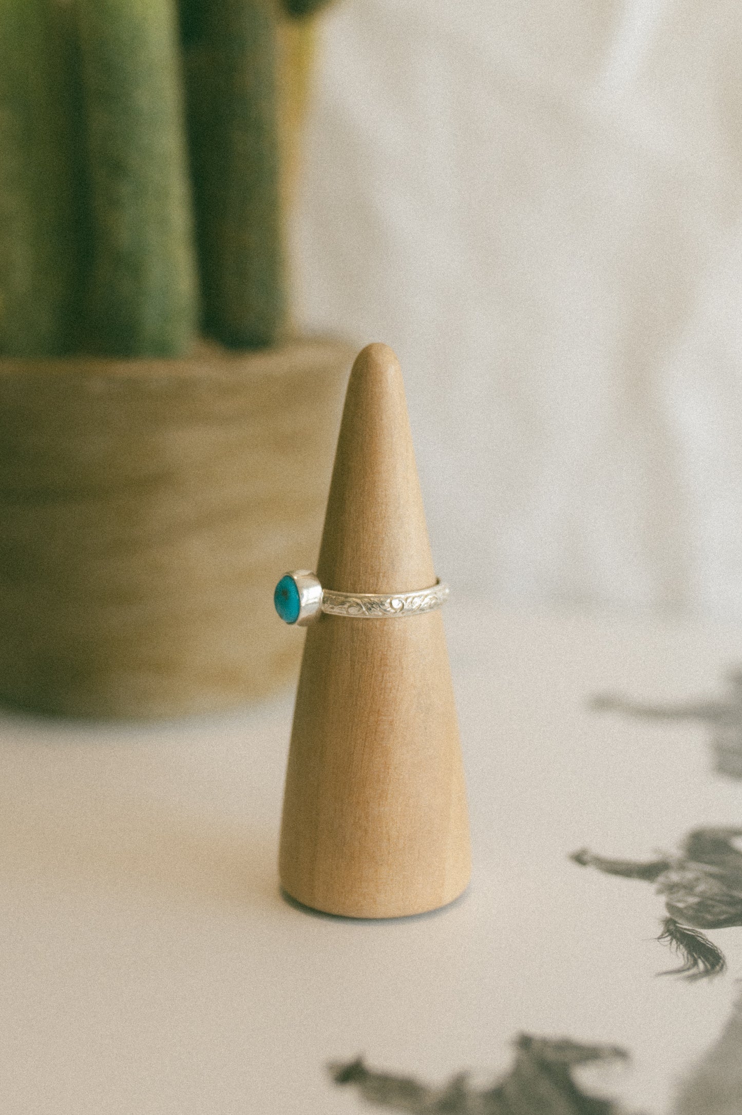 Kingman Turquoise Ring - Size 10