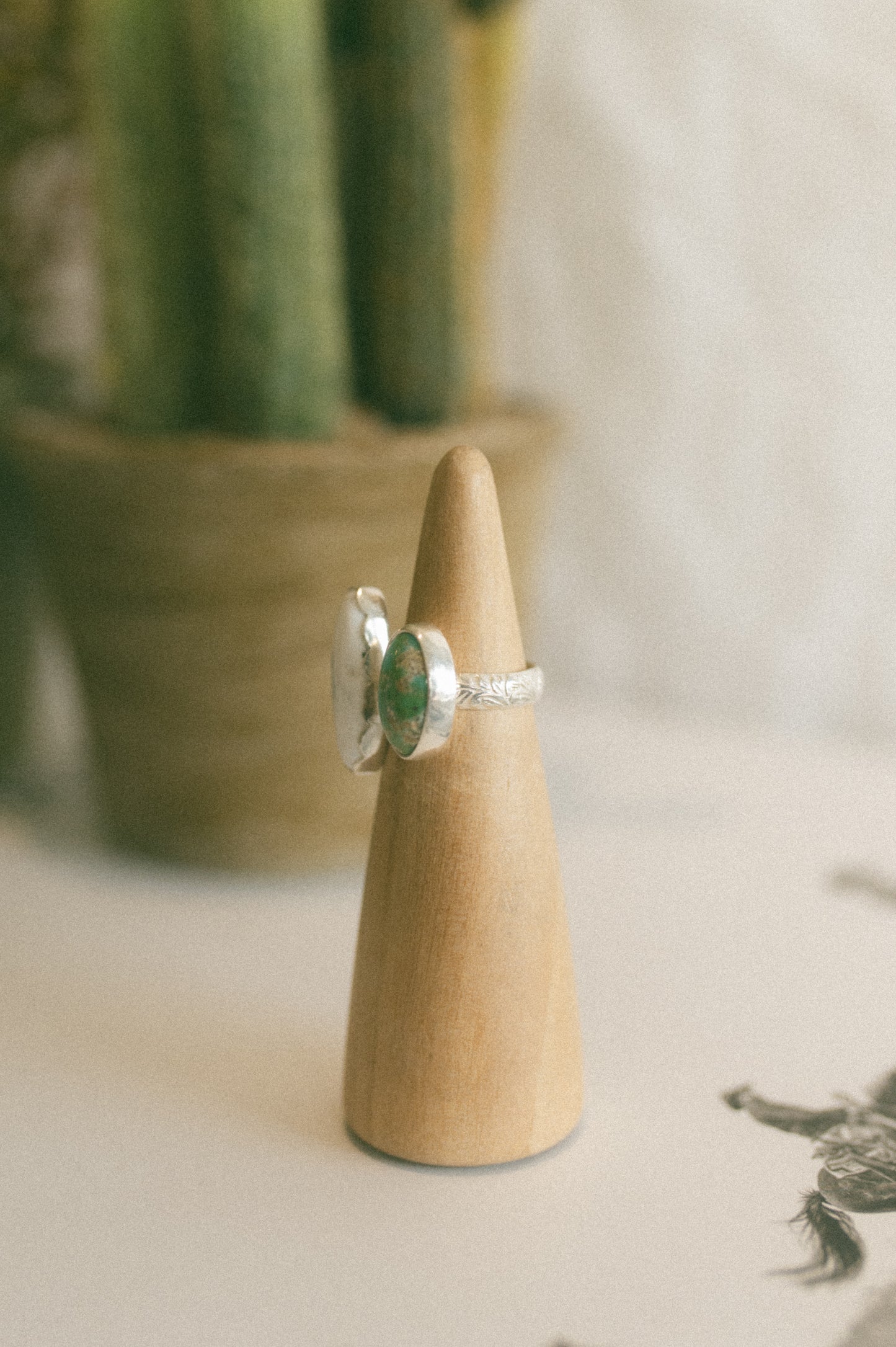 White Buffalo + Sierra Bella Turquoise Ring - Size 6