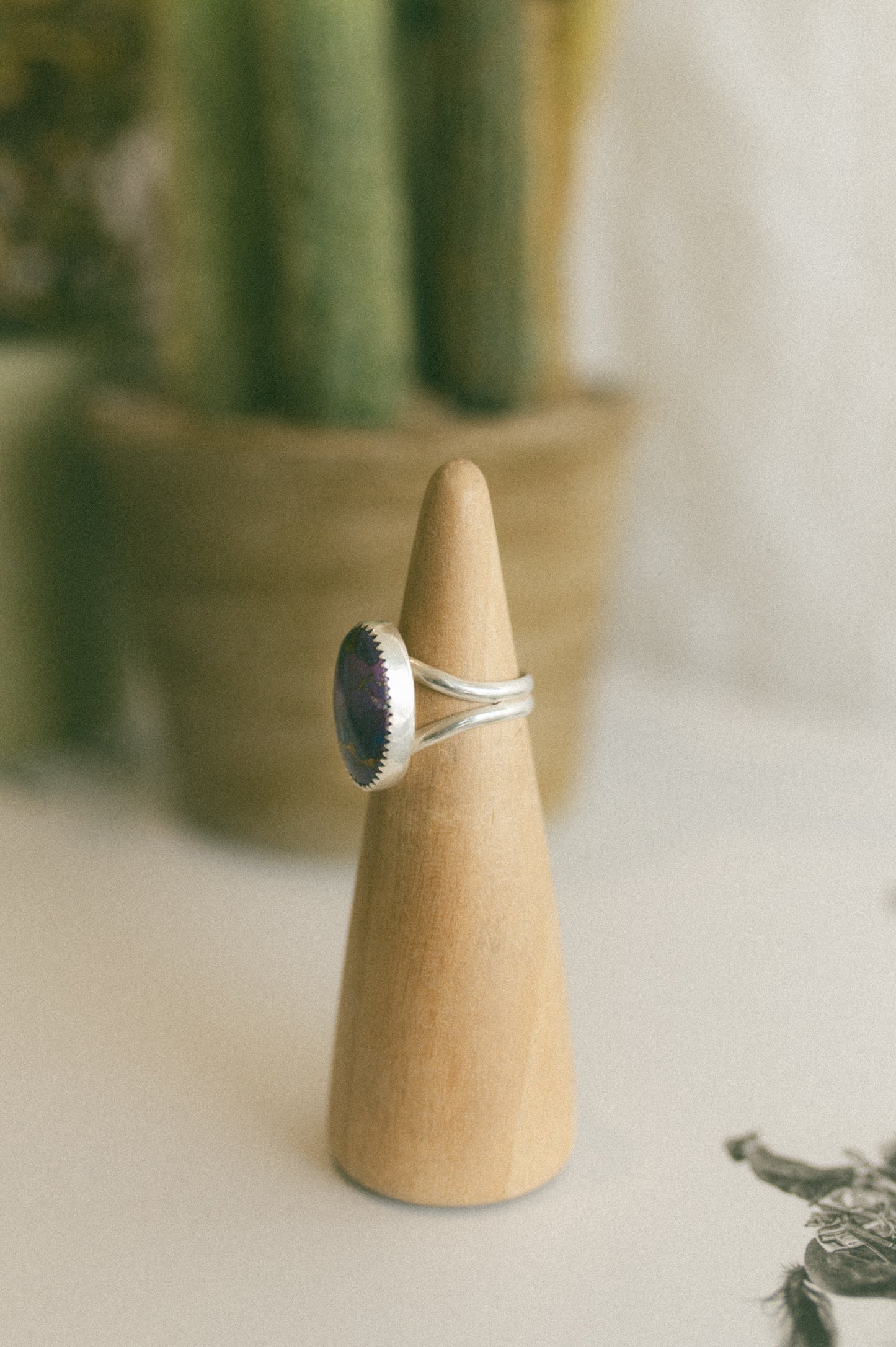 Purple Mojave Turquoise Ring - Size 6.5