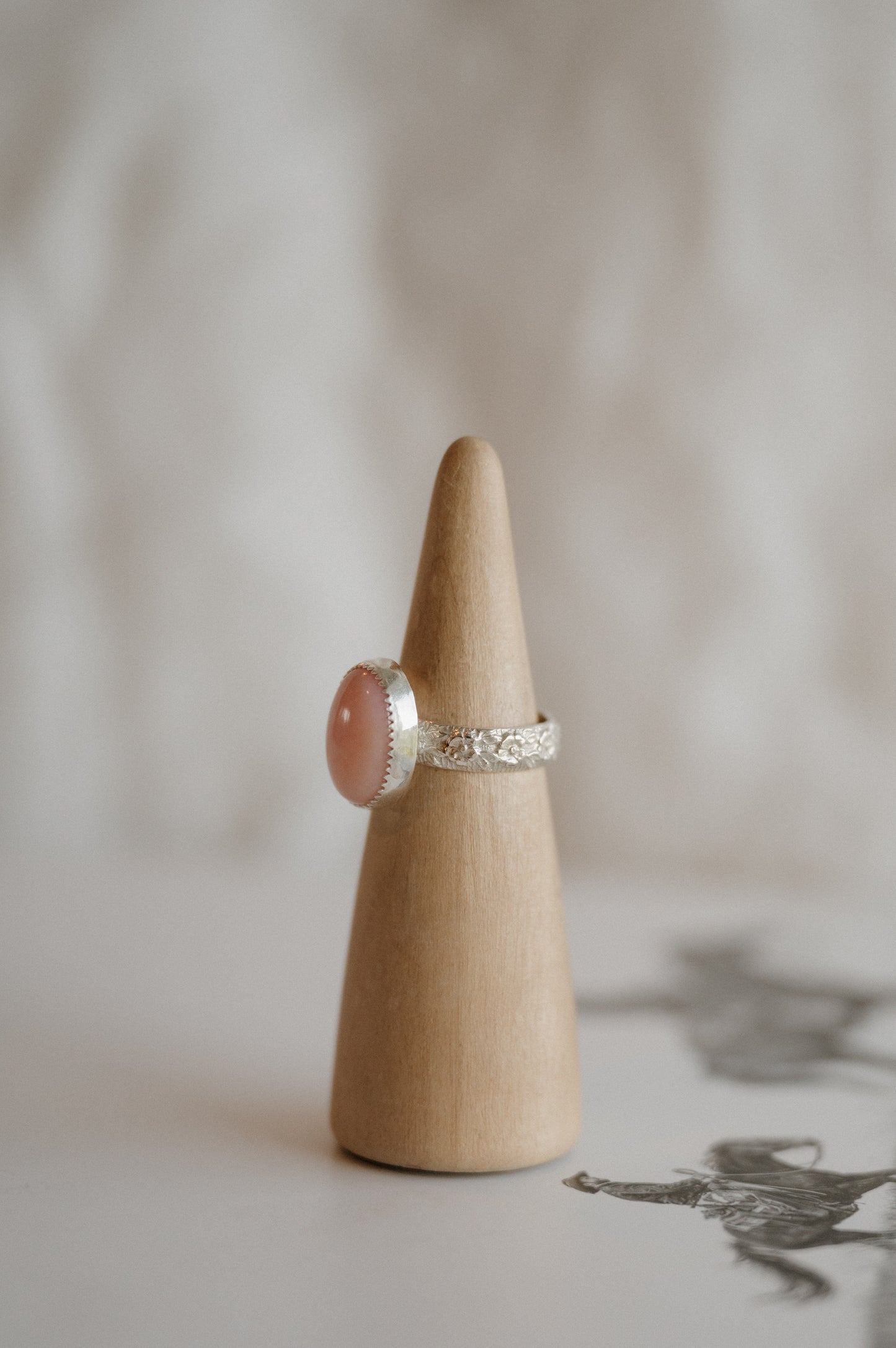 Pink Opal Ring - Size 8