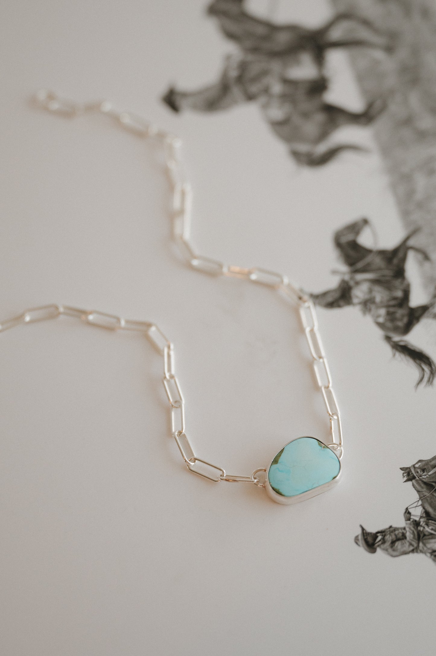 White Water Turquoise Choker Necklace