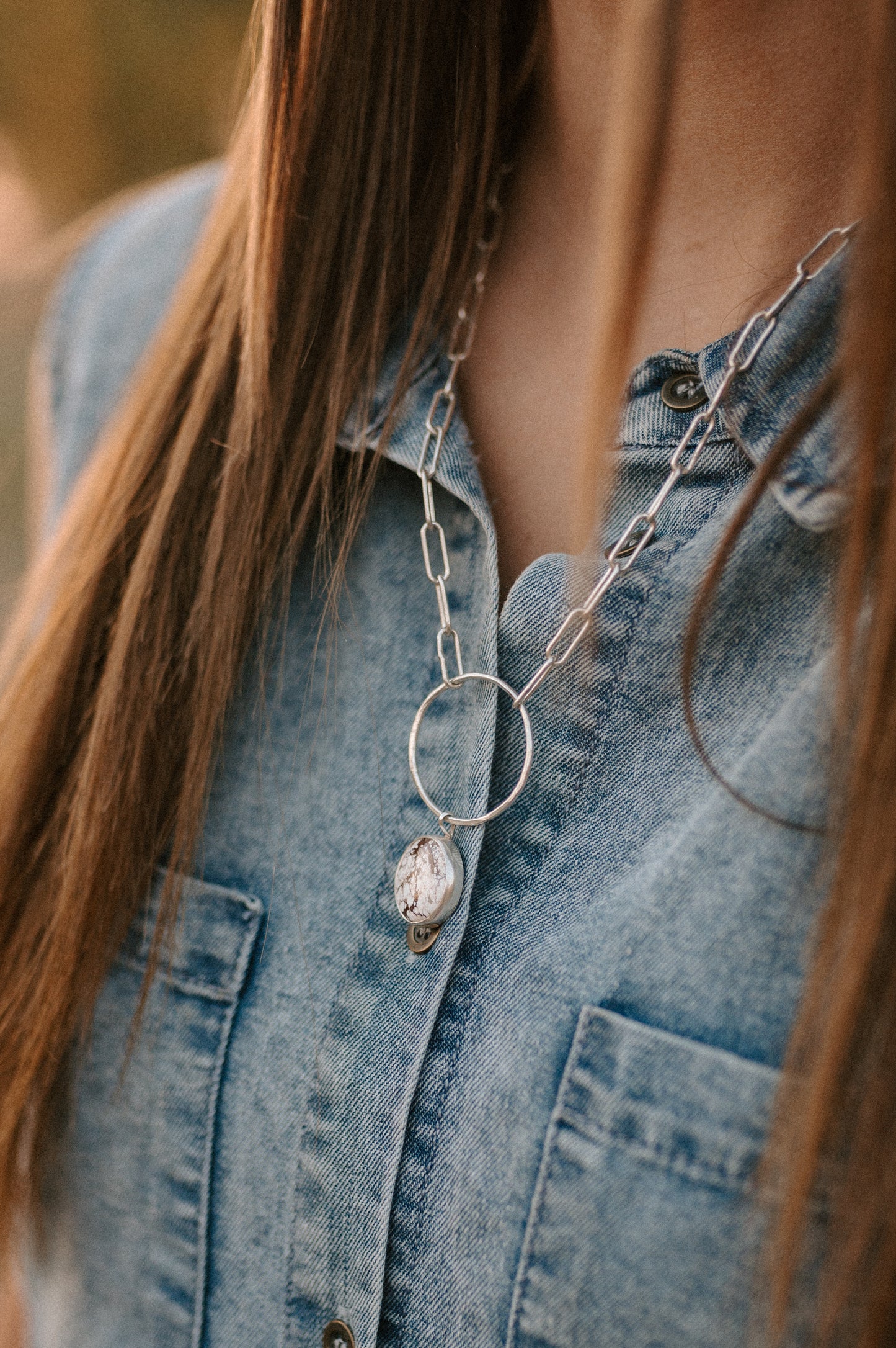 Wild Horse Magnesite Pendant Necklace