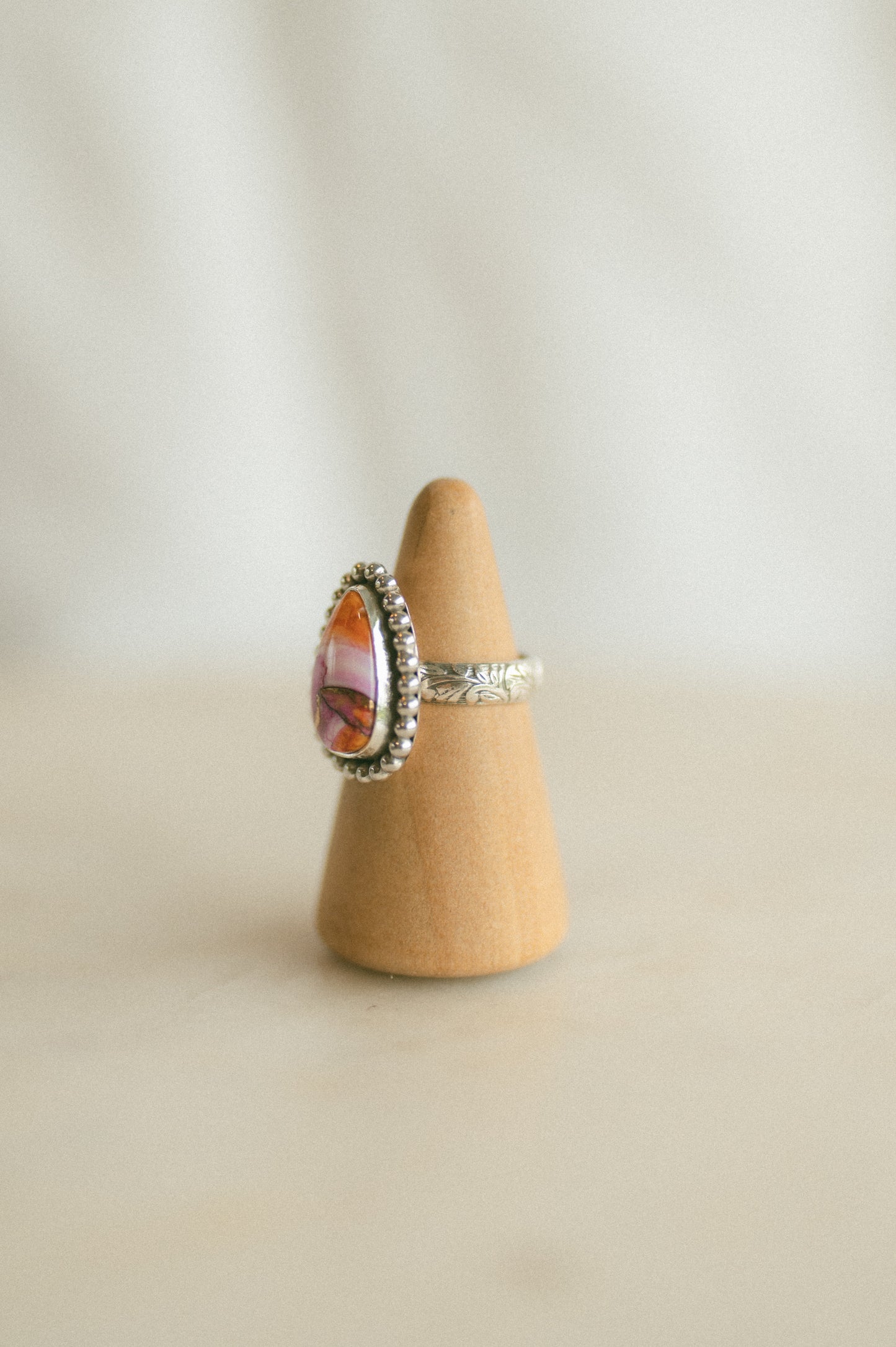 Purple Mohave + Spiny Oyster Ring - Size 6
