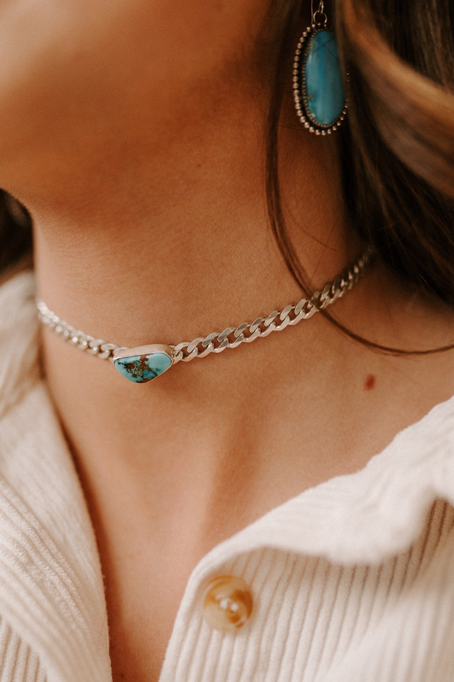 Turquoise Mountain Choker Necklace