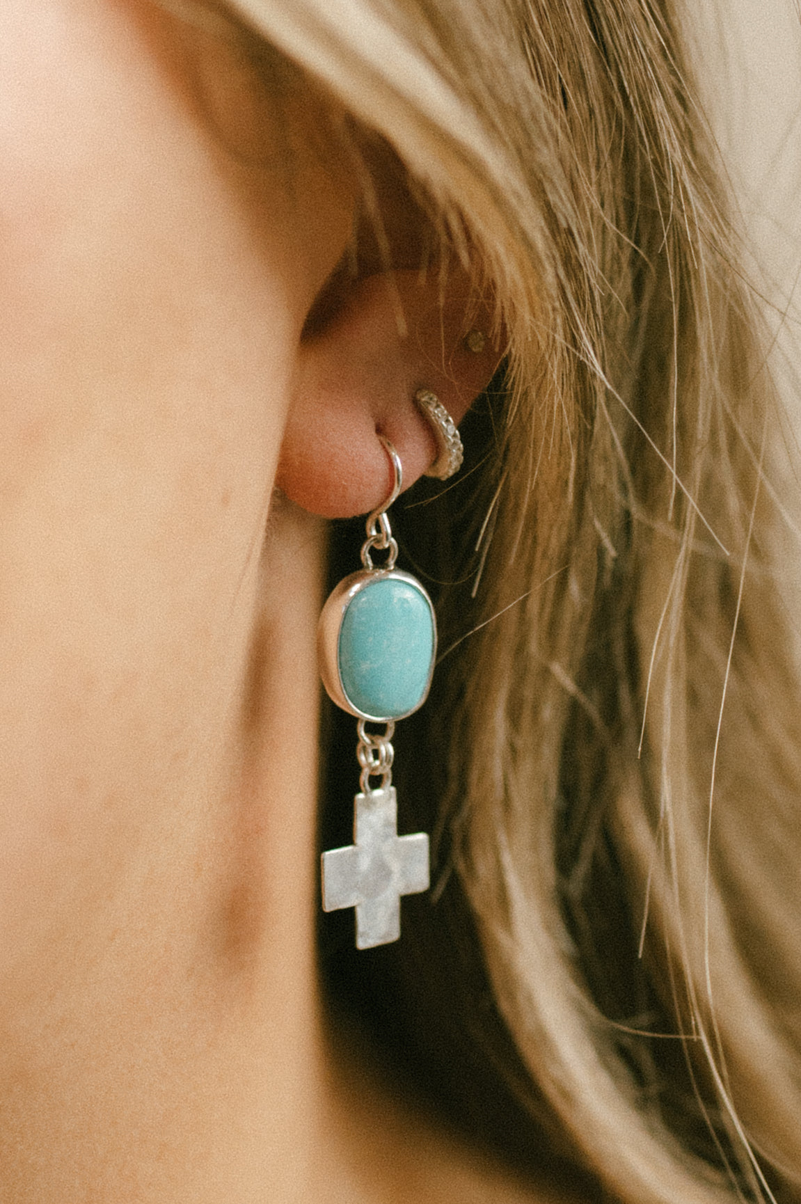 Sleeping Beauty Turquoise Earrings