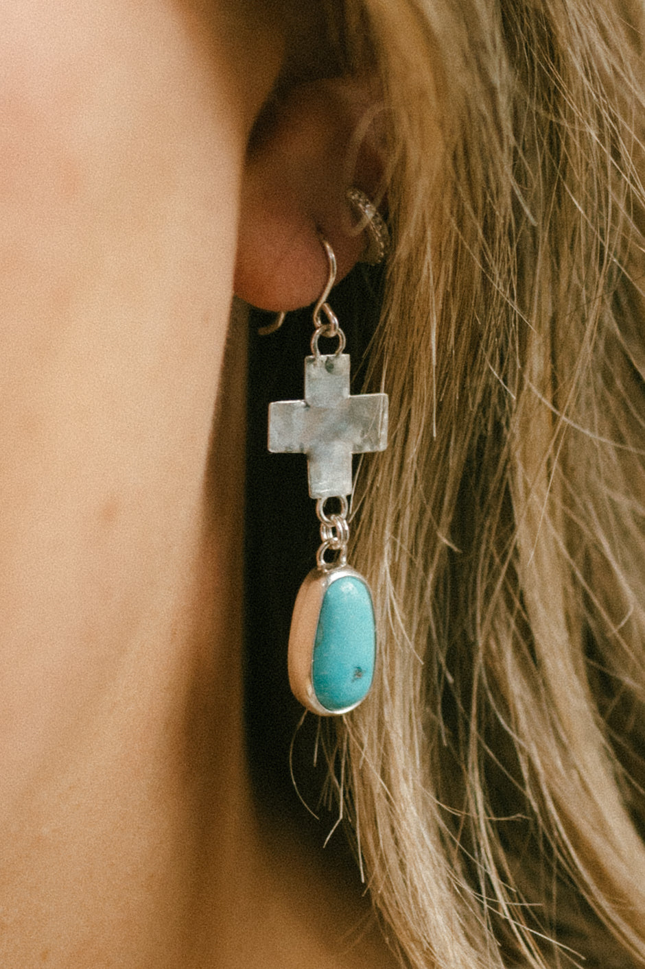 Sleeping Beauty Turquoise Earrings
