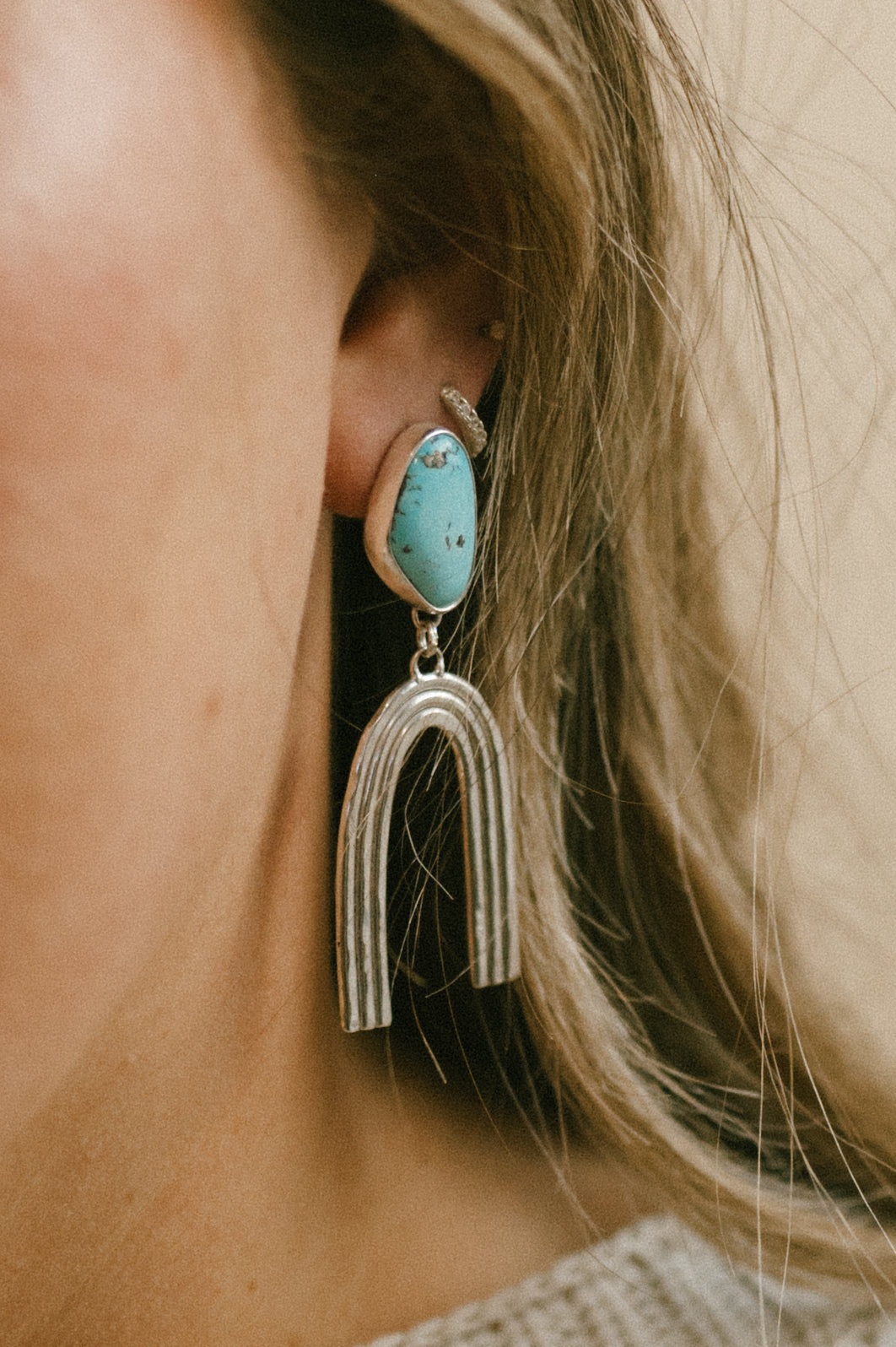 Sleeping Beauty Turquoise Earrings