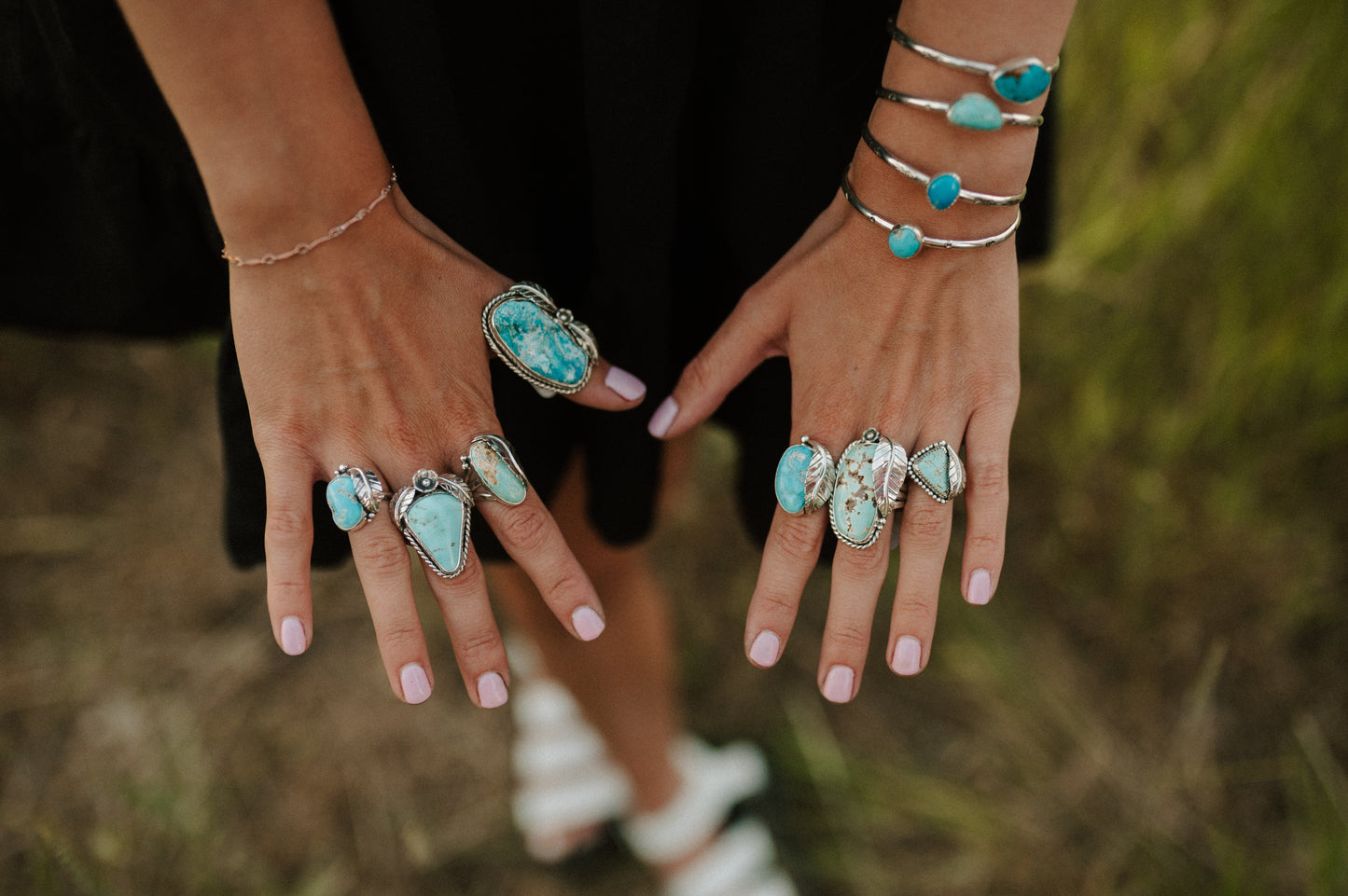 Kingman Turquoise Ring - Size 7.5