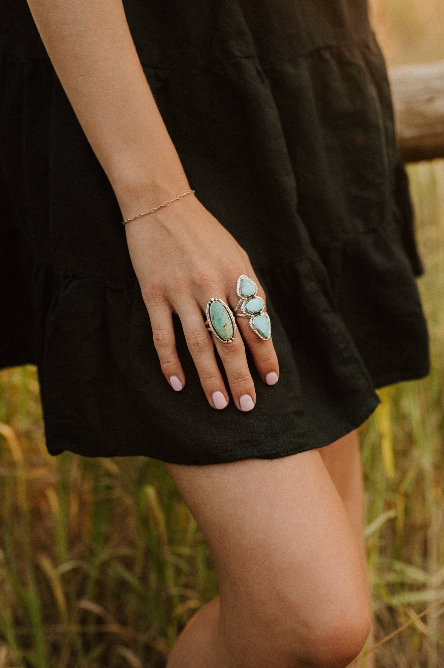 Pilot Mountain Turquoise Ring - Size 5.5