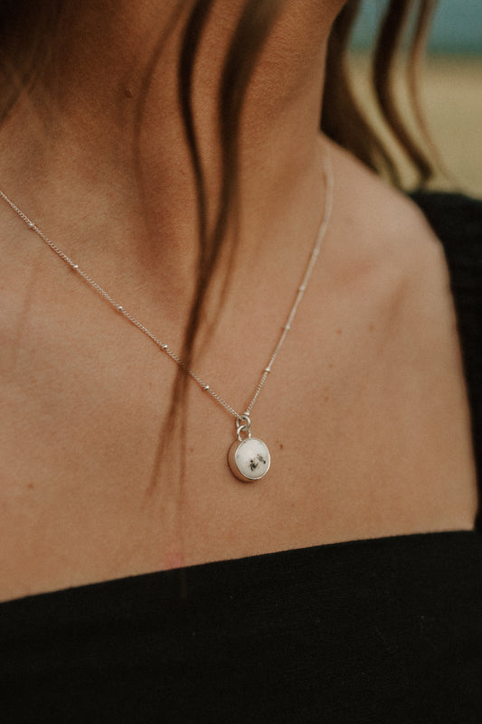 White Buffalo Turquoise Pendant Necklace