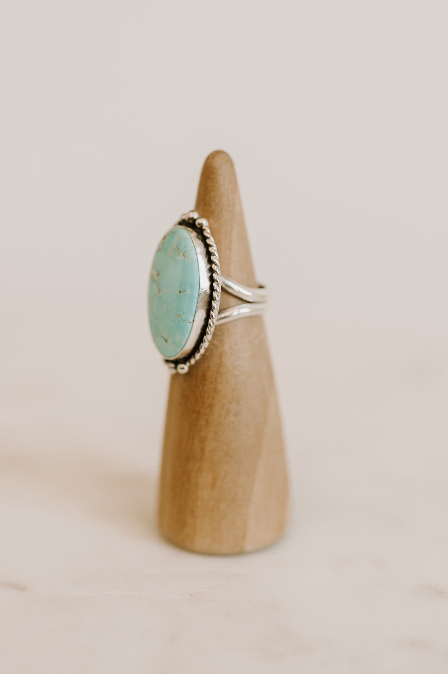 Number 8 Turquoise Ring - Size 7