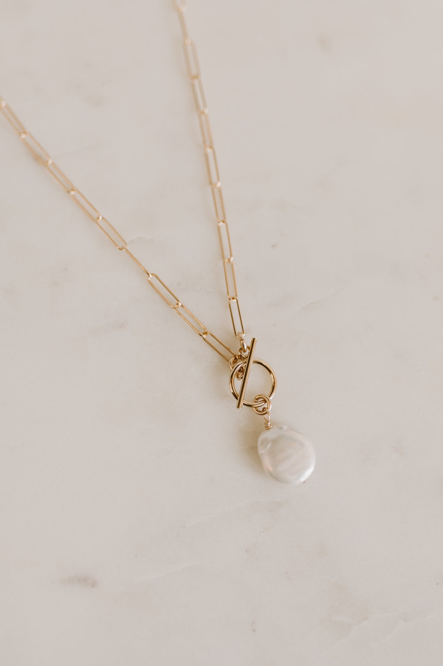 Freshwater Coin Pearl Necklace