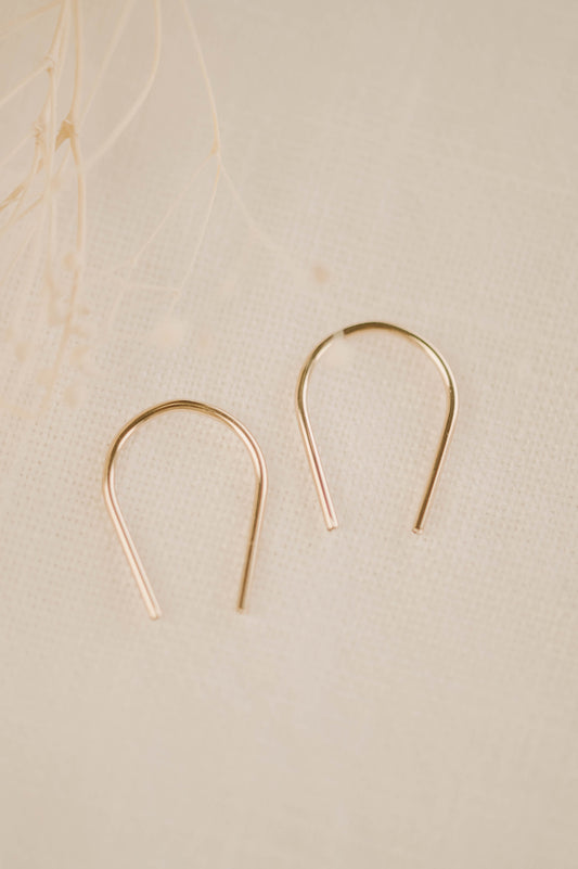 Horseshoe Threader Earrings