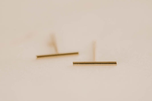 Bar Stud Earrings