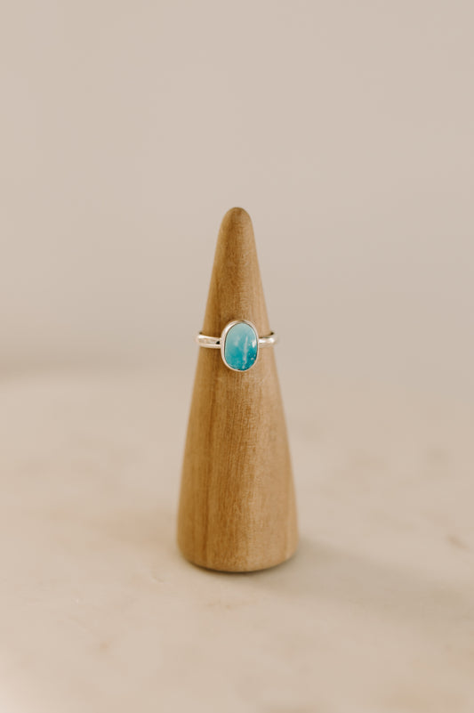 Sleeping Beauty Turquoise Ring - Size 7