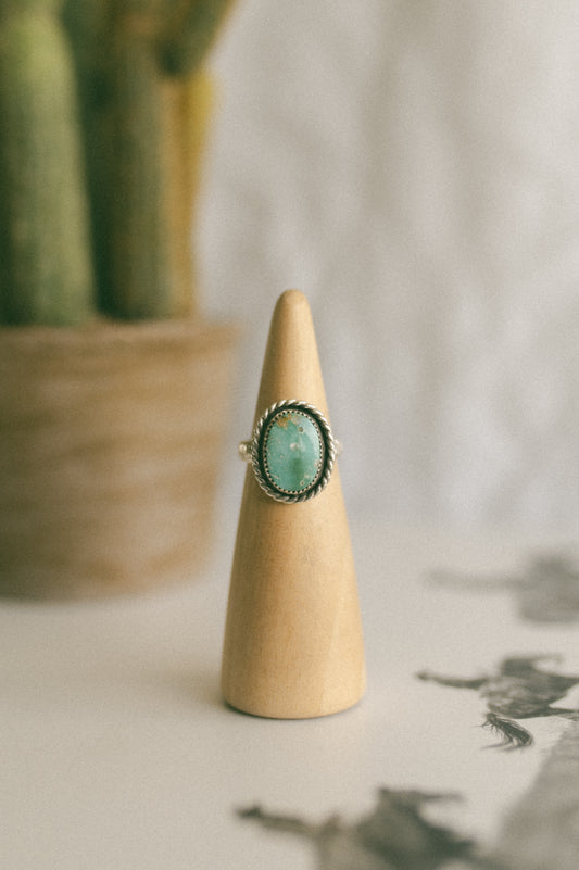 Turquoise Mountain Turquoise Ring - Size 8