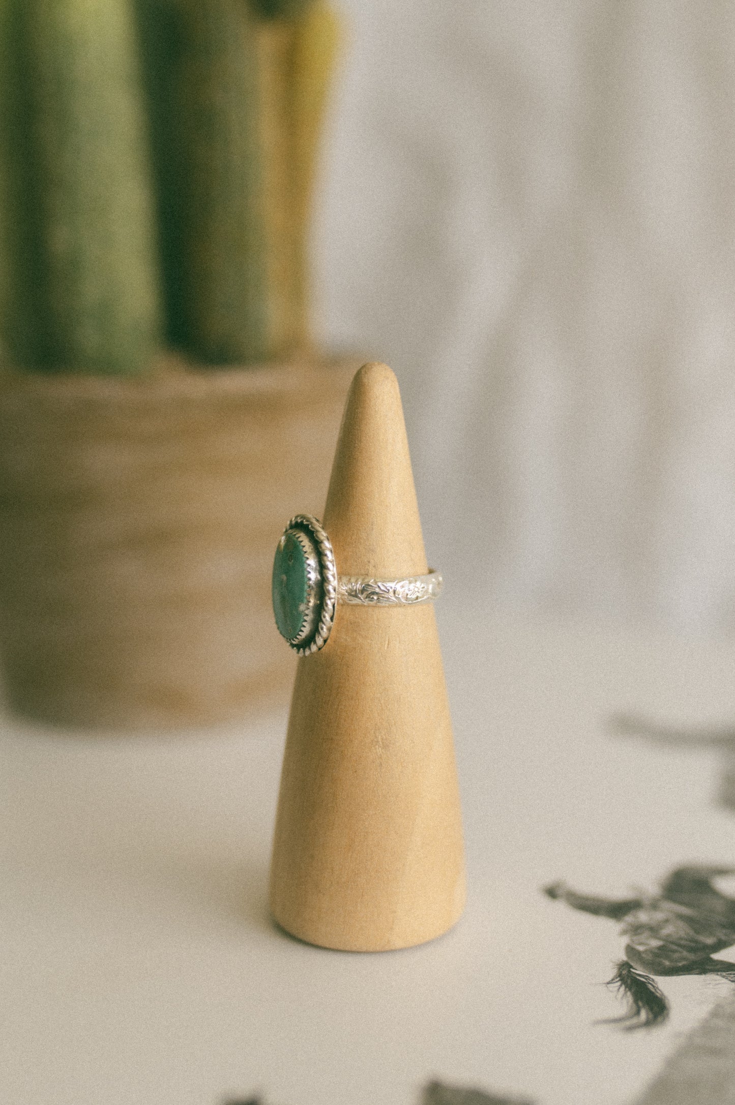 Turquoise Mountain Turquoise Ring - Size 8