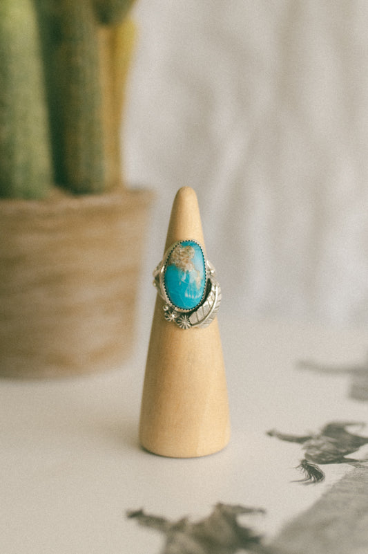 Kingman Turquoise Ring - Size 7