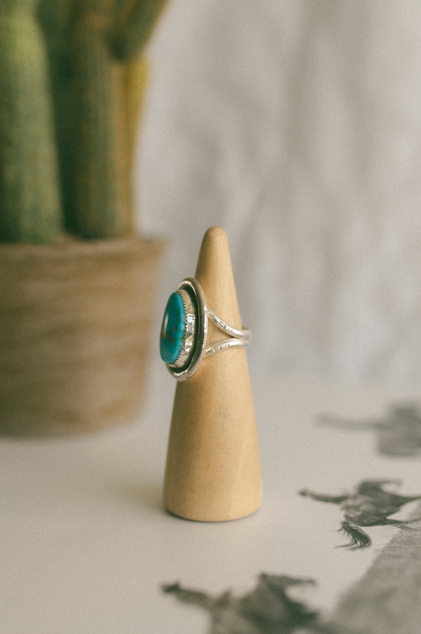 Kingman Turquoise Ring - Size 7.5