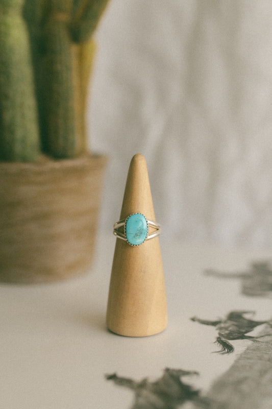 Kingman Turquoise Ring - Size 9.5