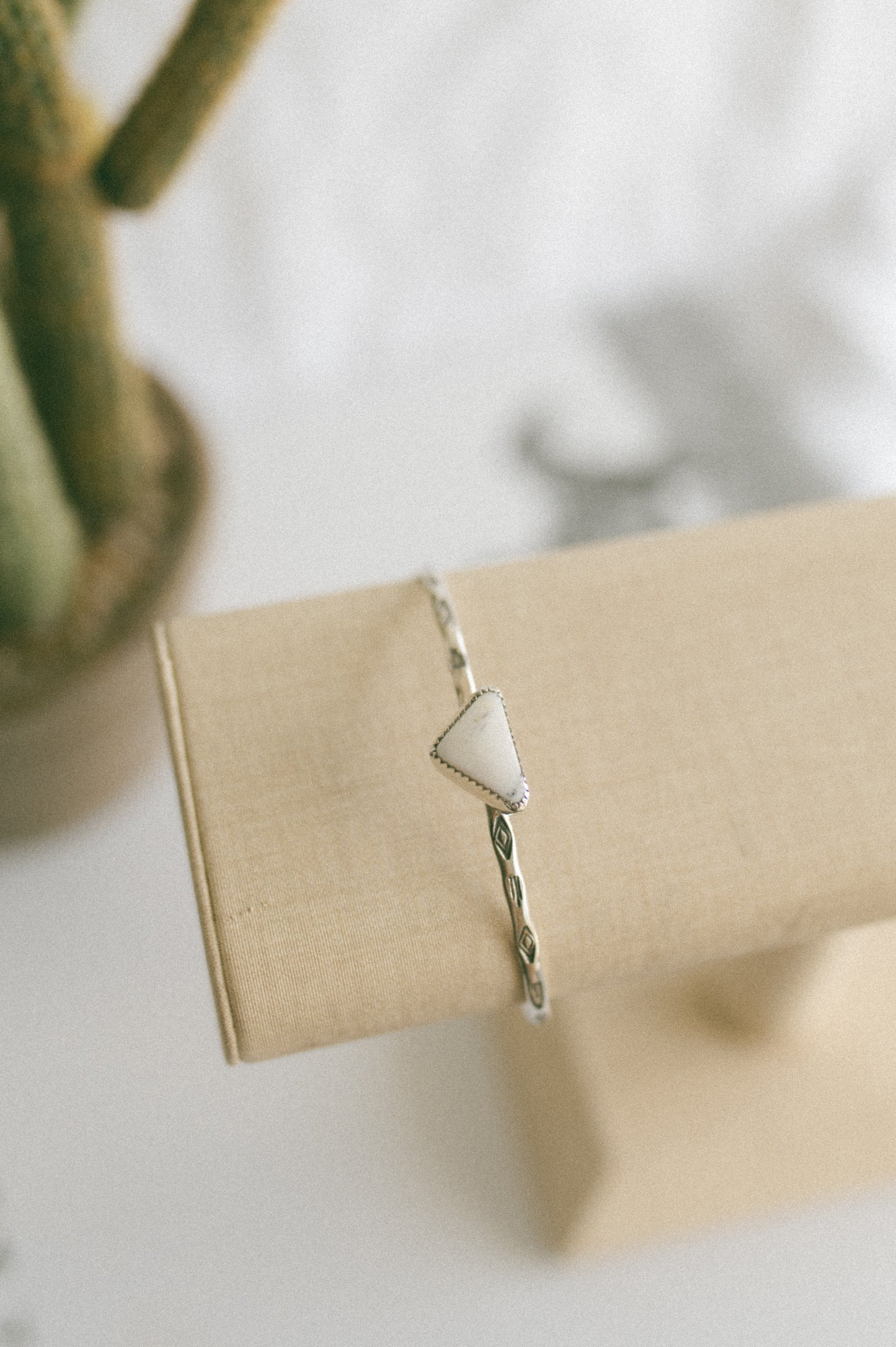 White Buffalo Turquoise Bracelet Cuff