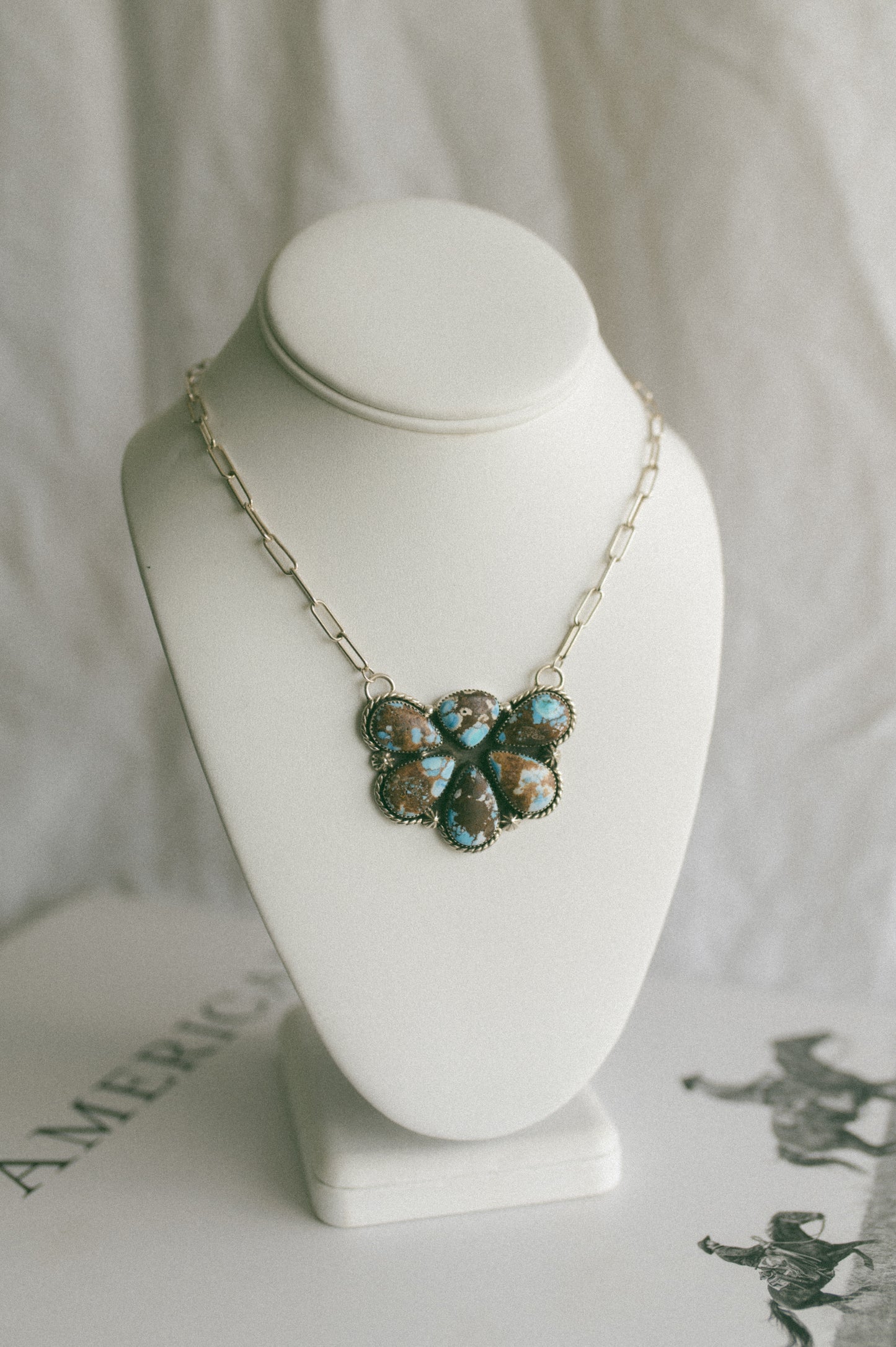 Golden Hills Turquoise Pendant Necklace