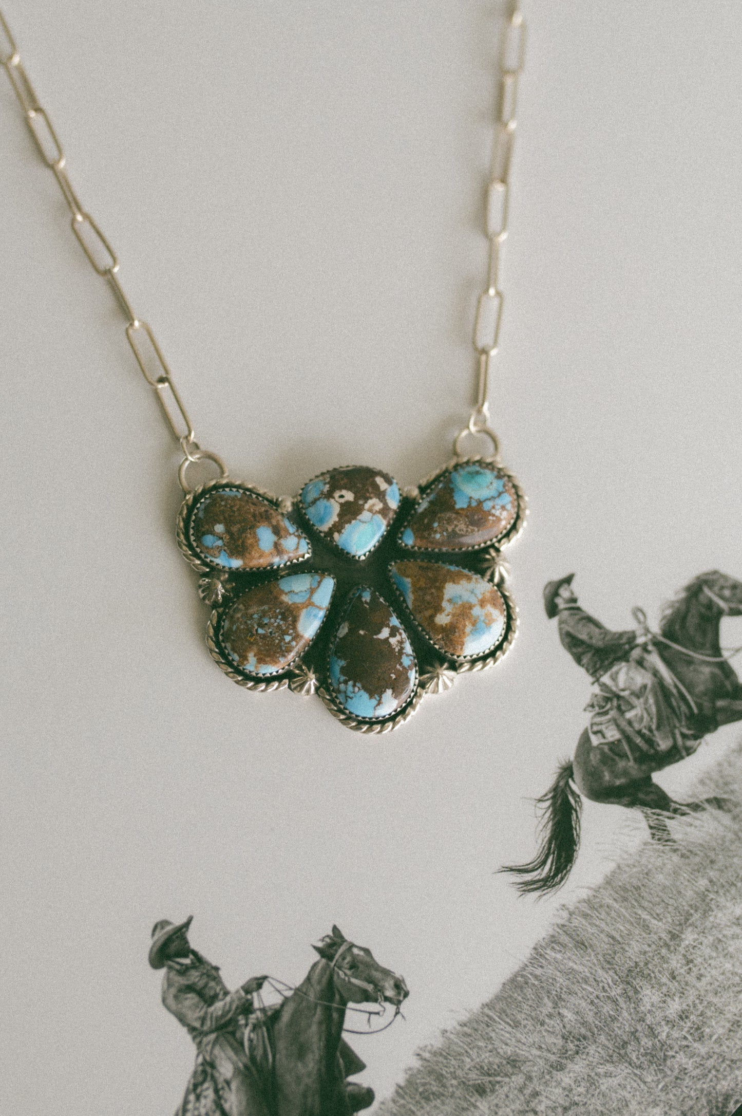 Golden Hills Turquoise Pendant Necklace