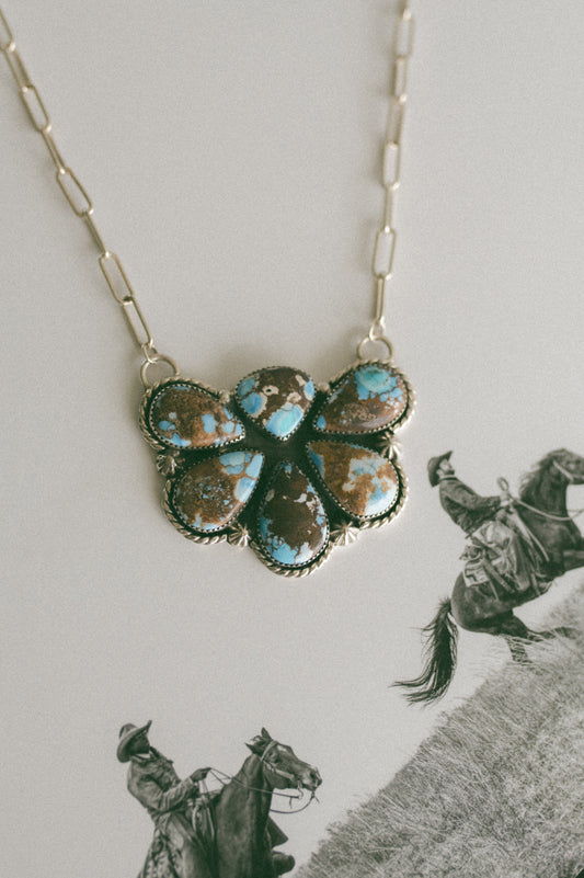 Golden Hills Turquoise Pendant Necklace