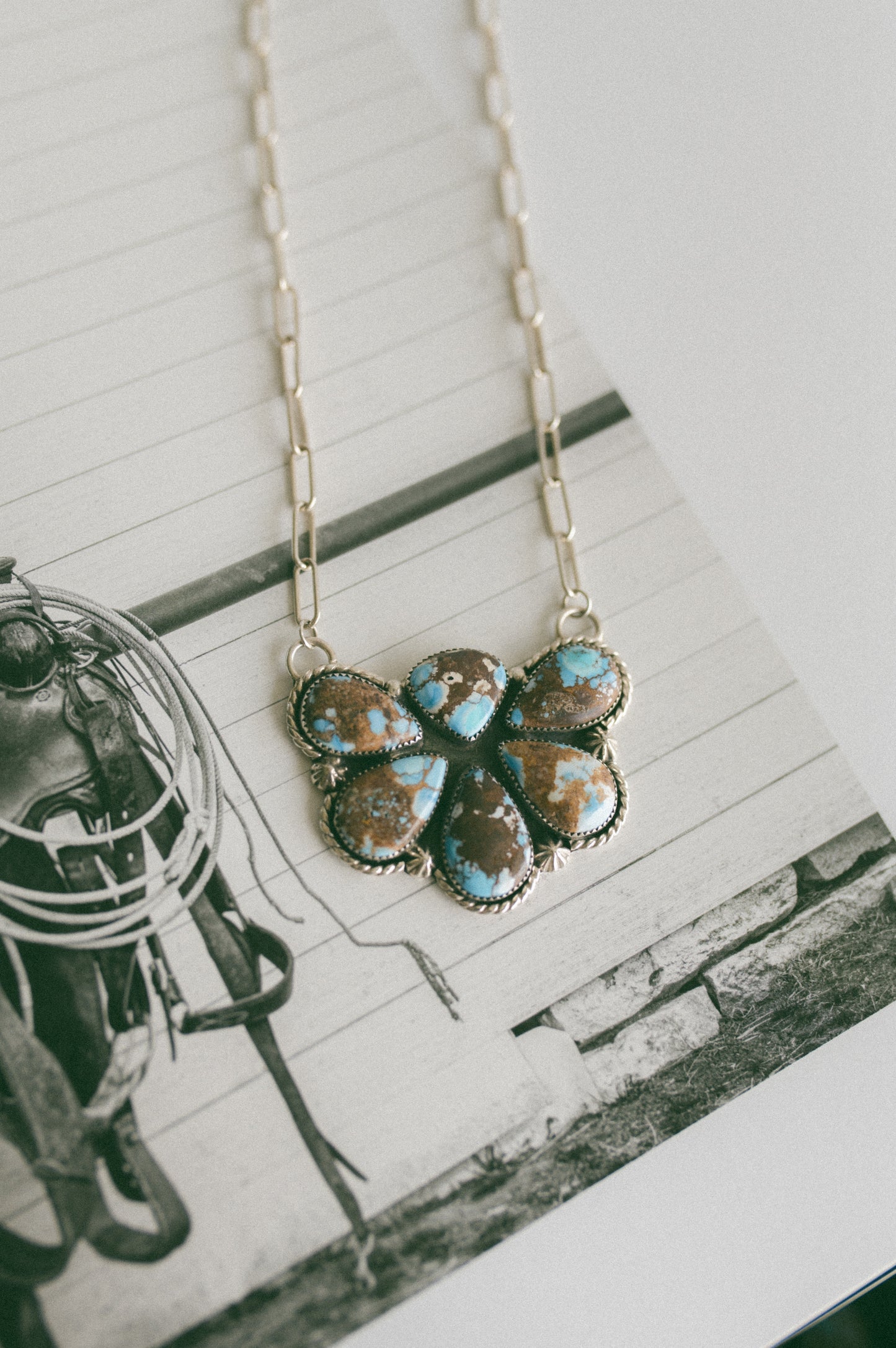 Golden Hills Turquoise Pendant Necklace