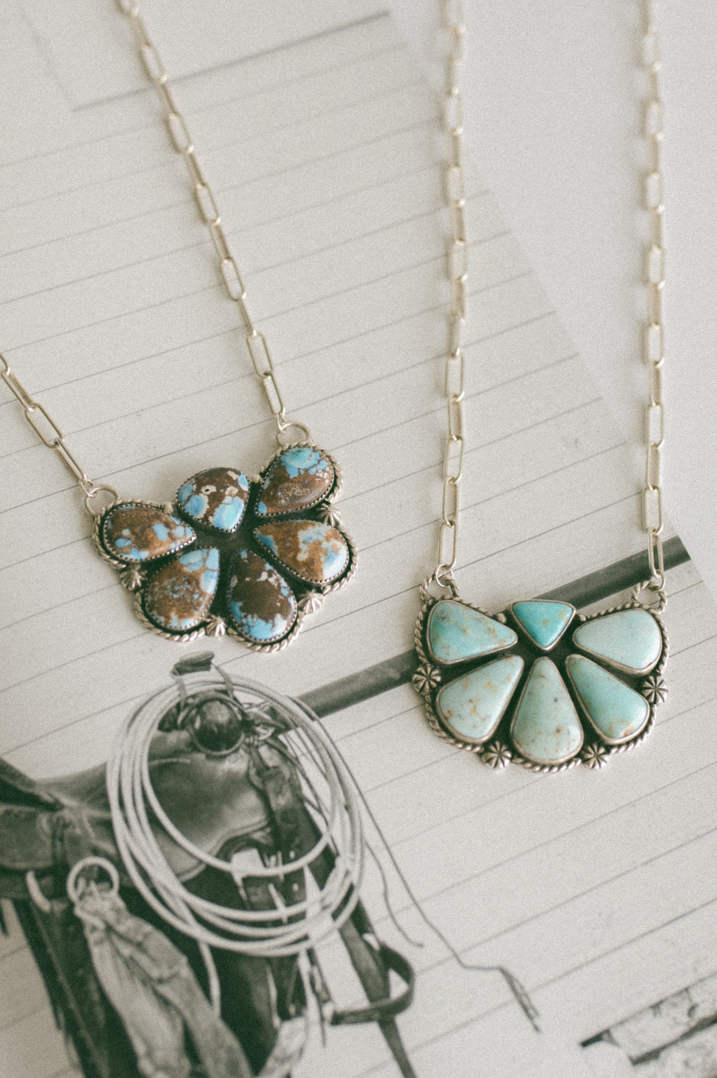 Kingman Turquoise Pendant Necklace