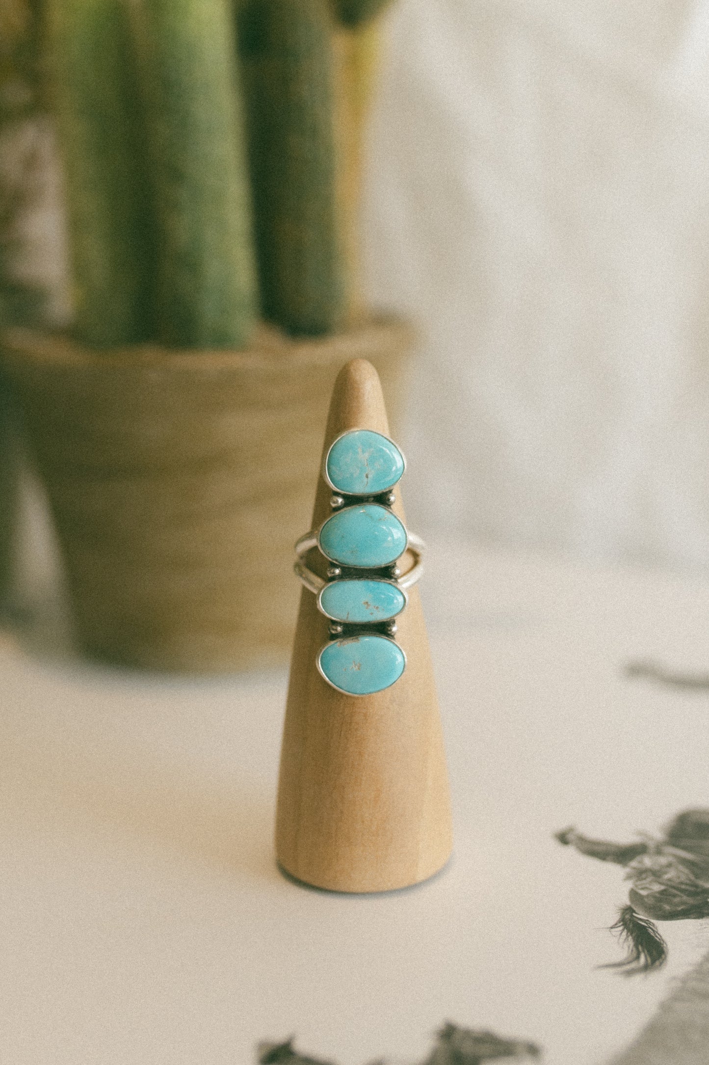 Lone Mountain Turquoise Ring - Size 8