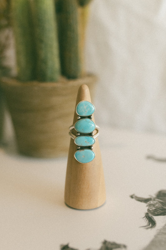 Lone Mountain Turquoise Ring - Size 8
