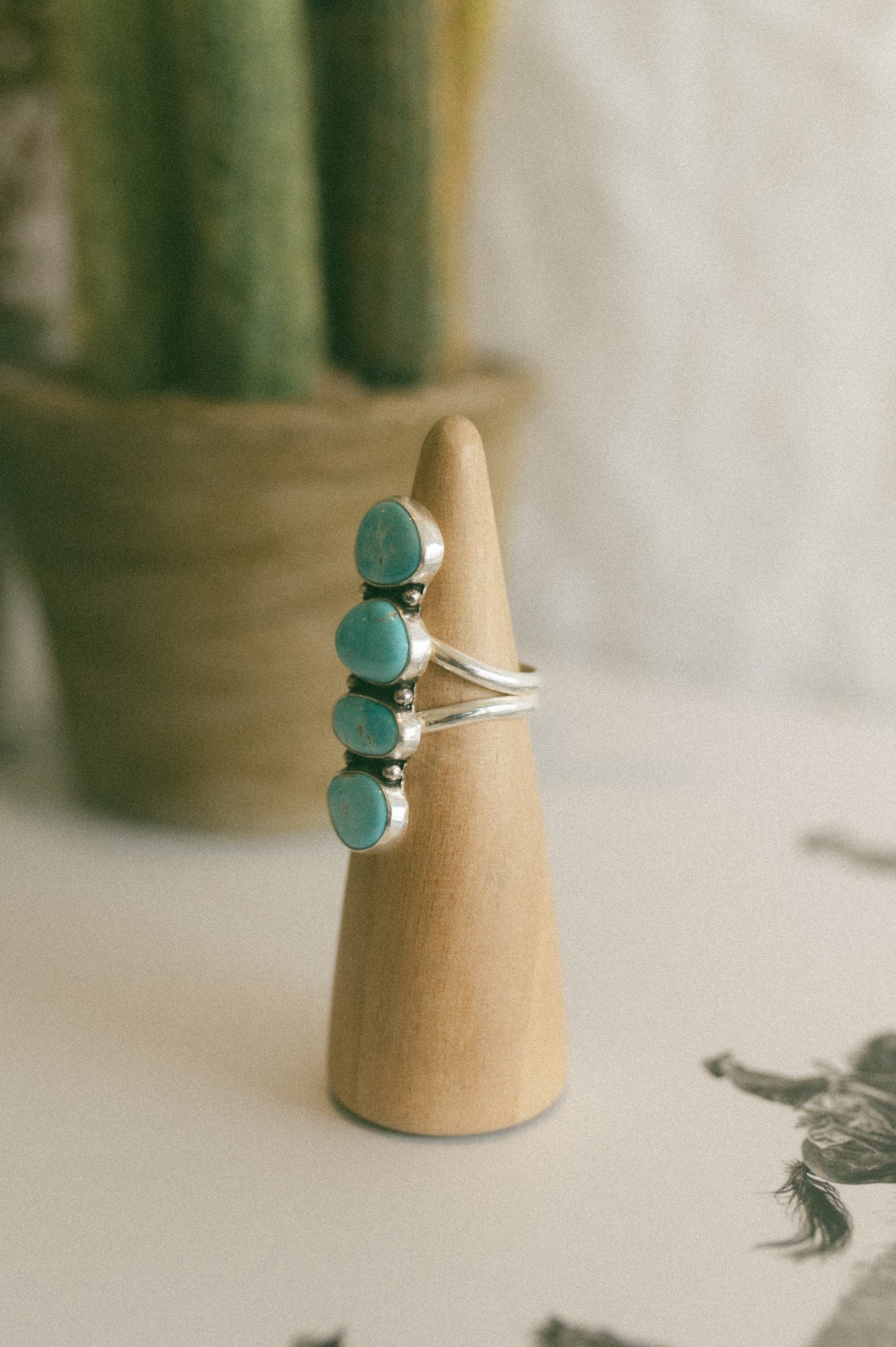 Lone Mountain Turquoise Ring - Size 8