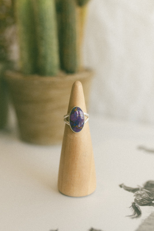 Purple Mojave Turquoise Ring - Size 6.5