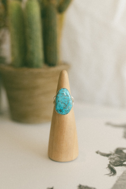 Kingman Turquoise Ring - Size 6.5