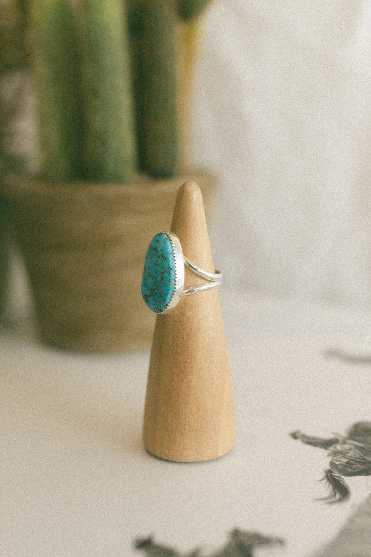 Kingman Turquoise Ring - Size 6.5