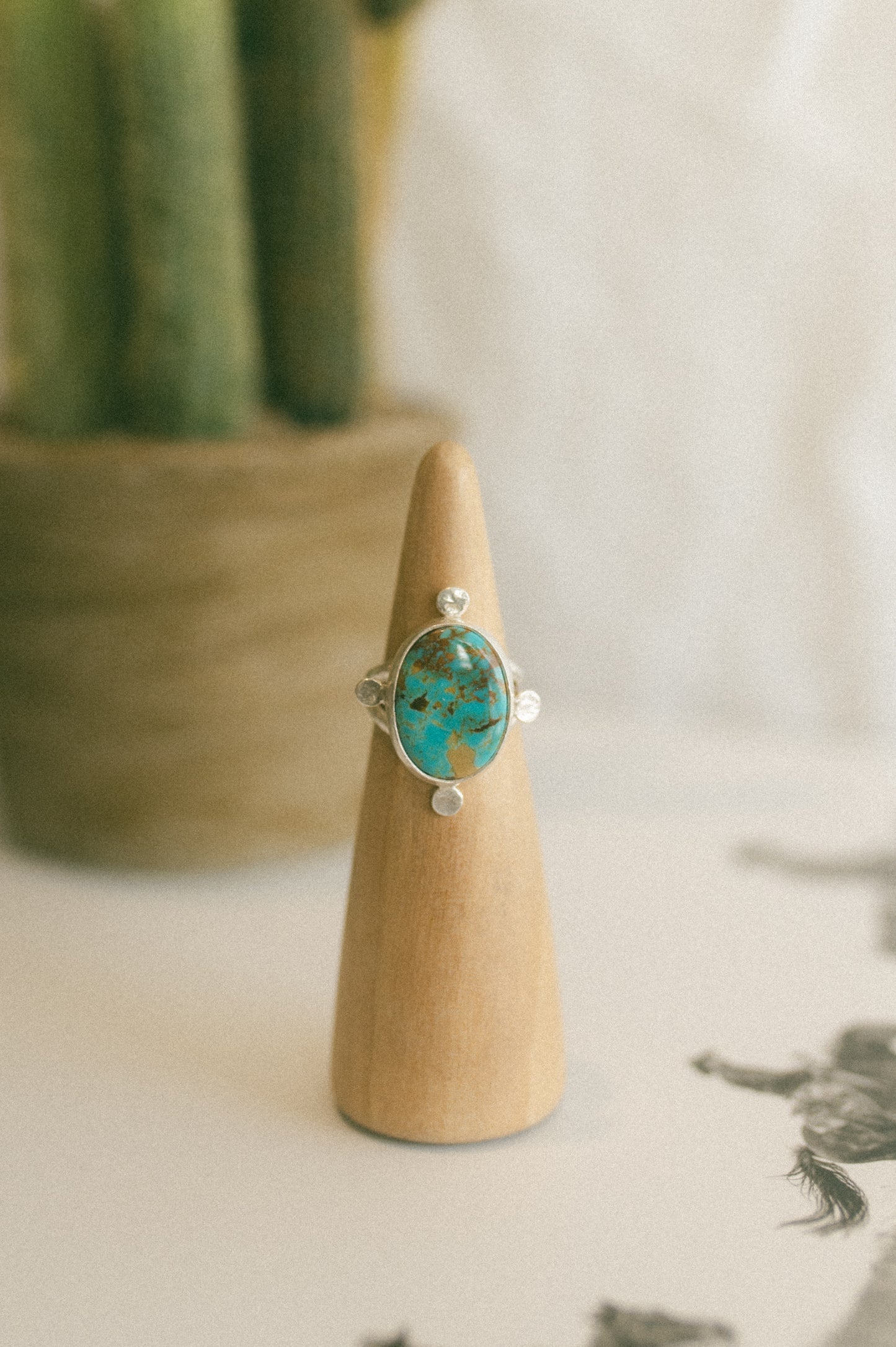Turquoise Mountain Turquoise Ring - Size 7