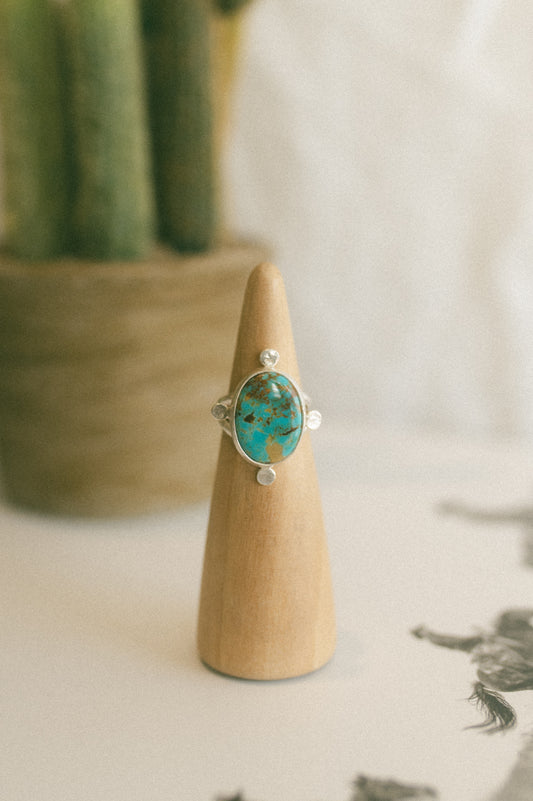 Turquoise Mountain Turquoise Ring - Size 7
