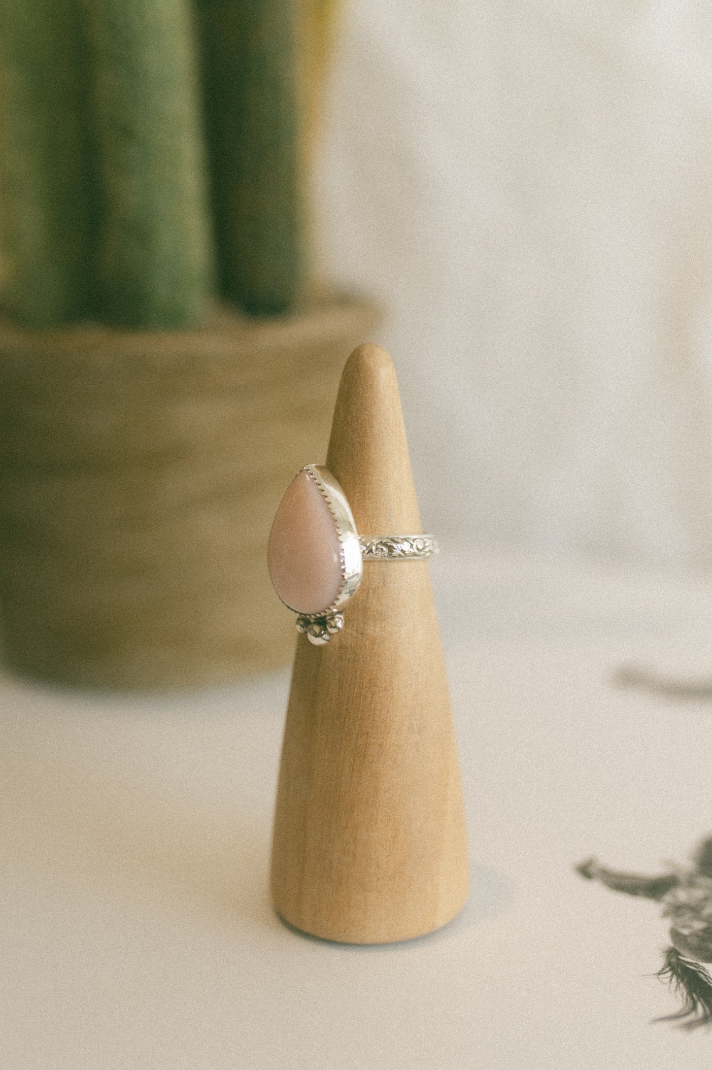 Pink Opal Ring - Size 6