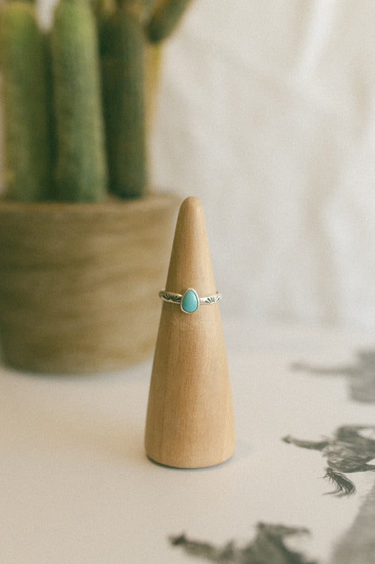 Lone Mountain Turquoise Ring - Size 7