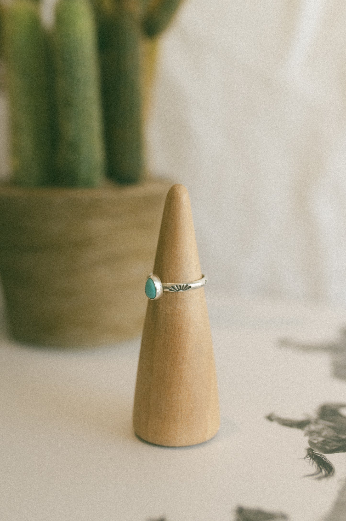 Lone Mountain Turquoise Ring - Size 7