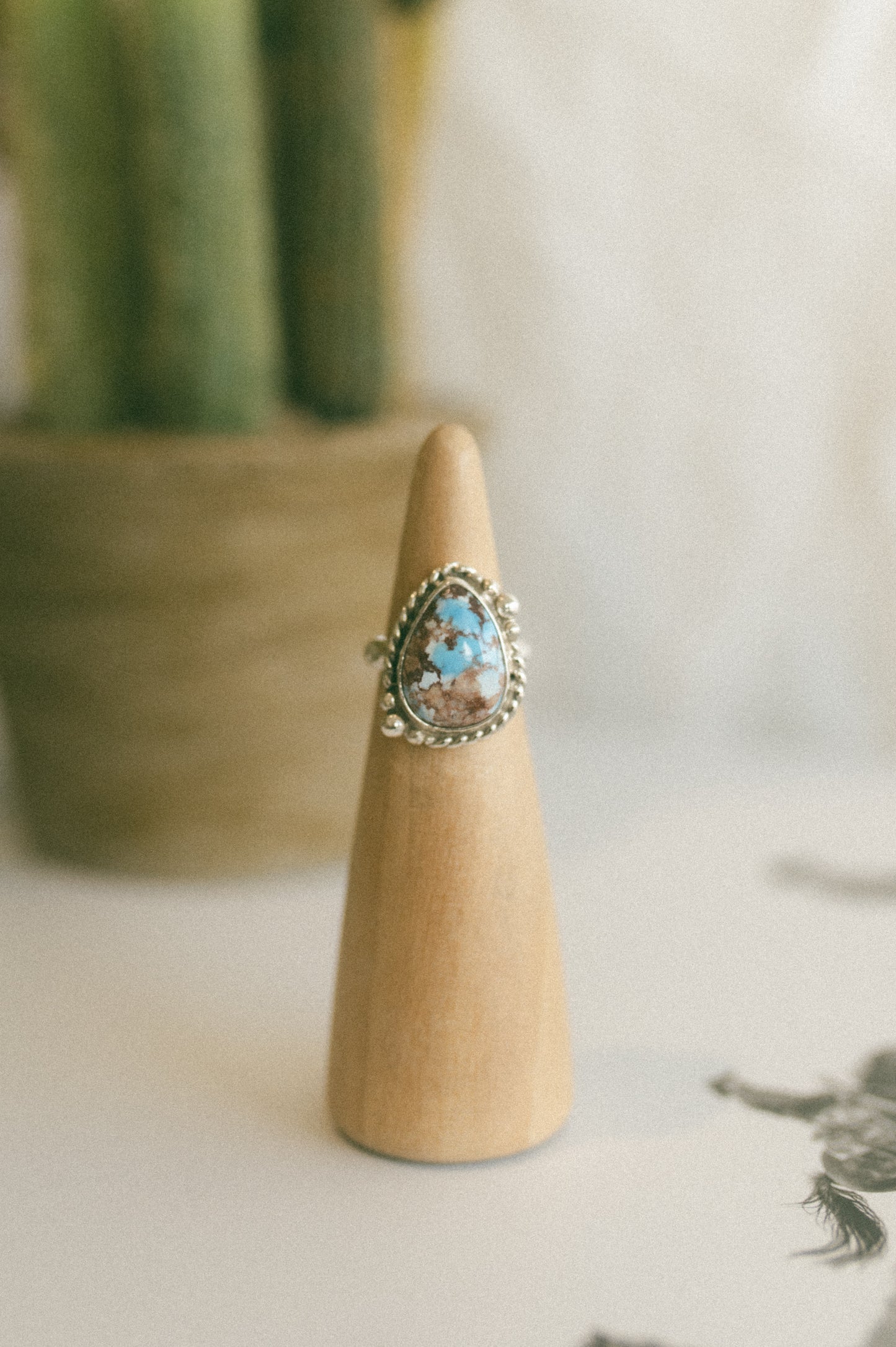 Golden Hills Turquoise Ring - Size 5.5