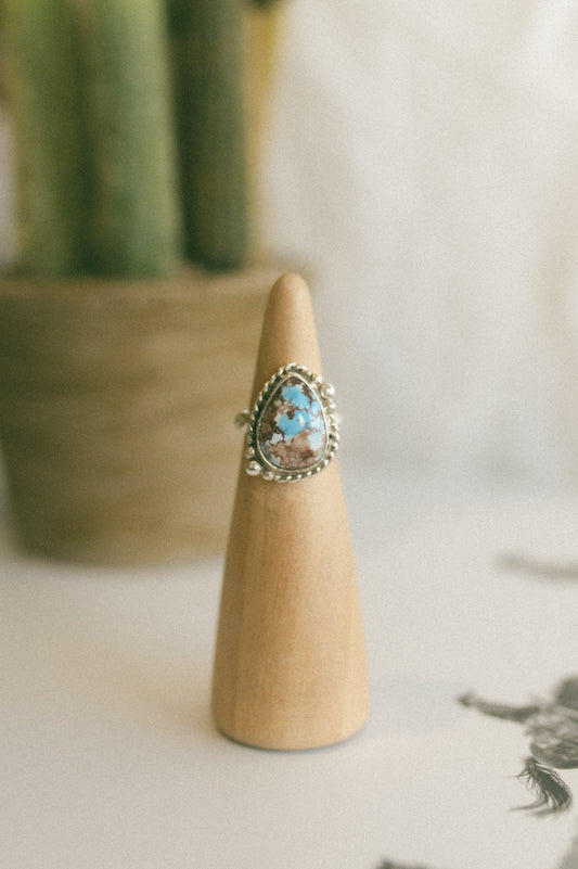 Golden Hills Turquoise Ring - Size 5.5