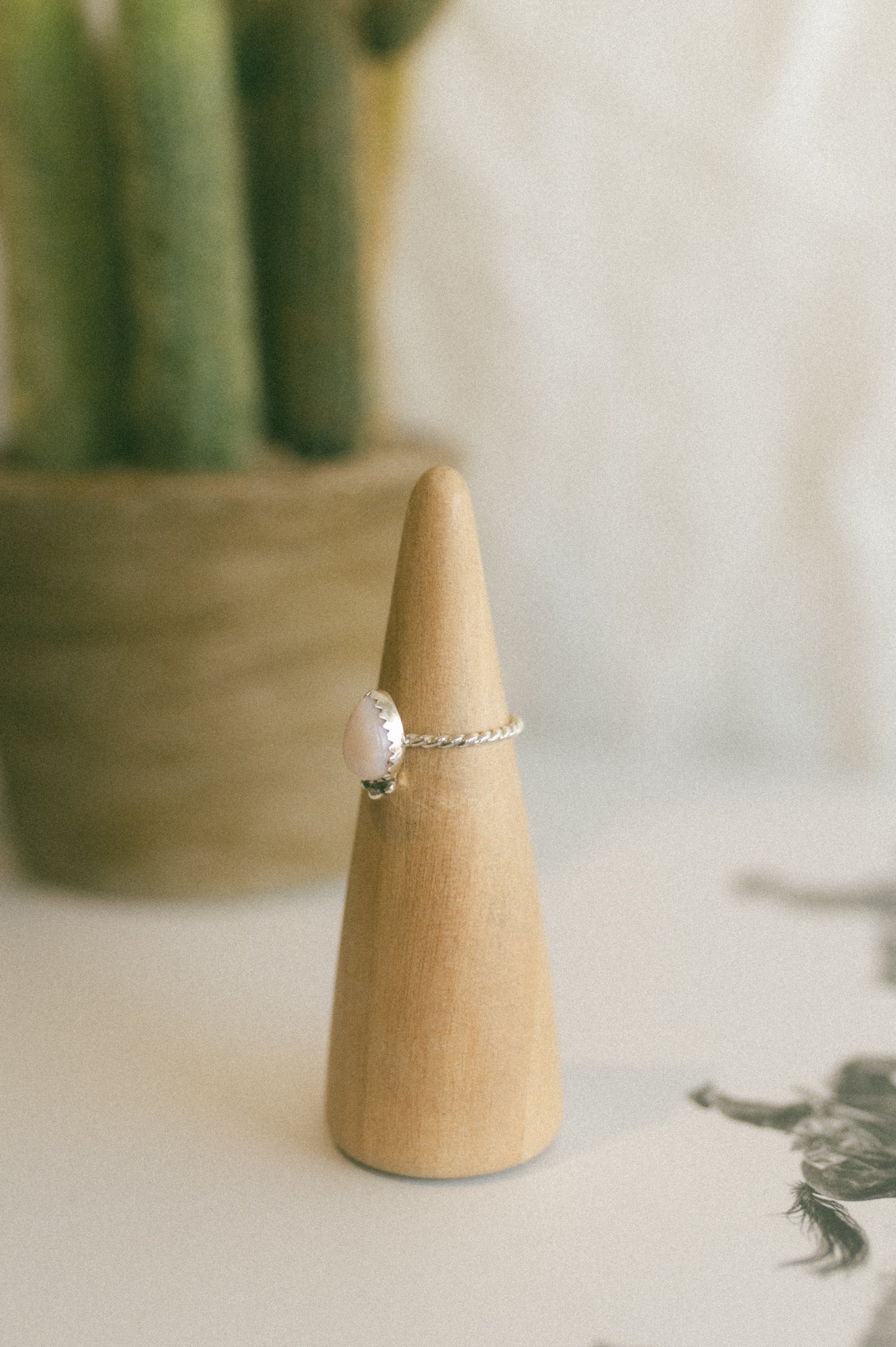 Pink Opal Ring - Size 6.5