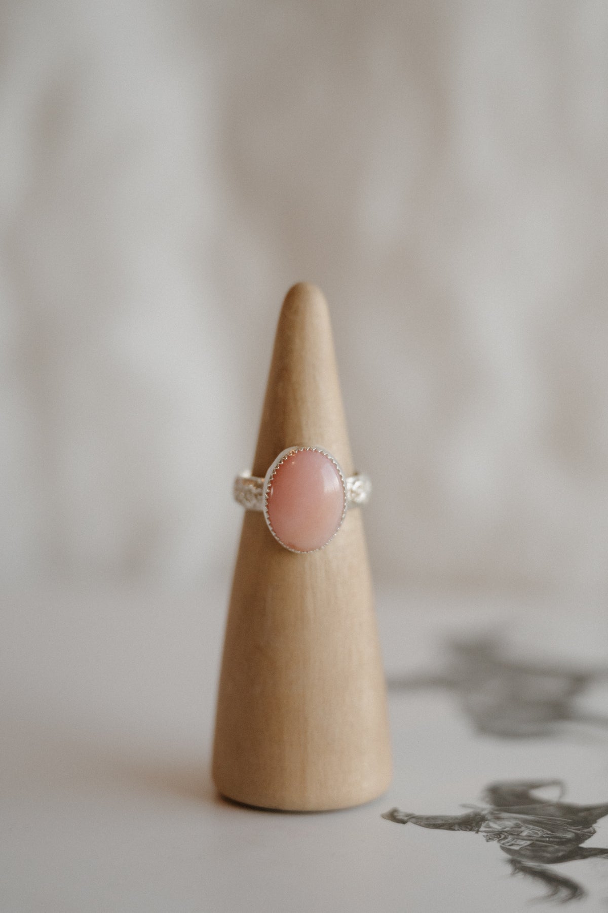 Pink Opal Ring - Size 8