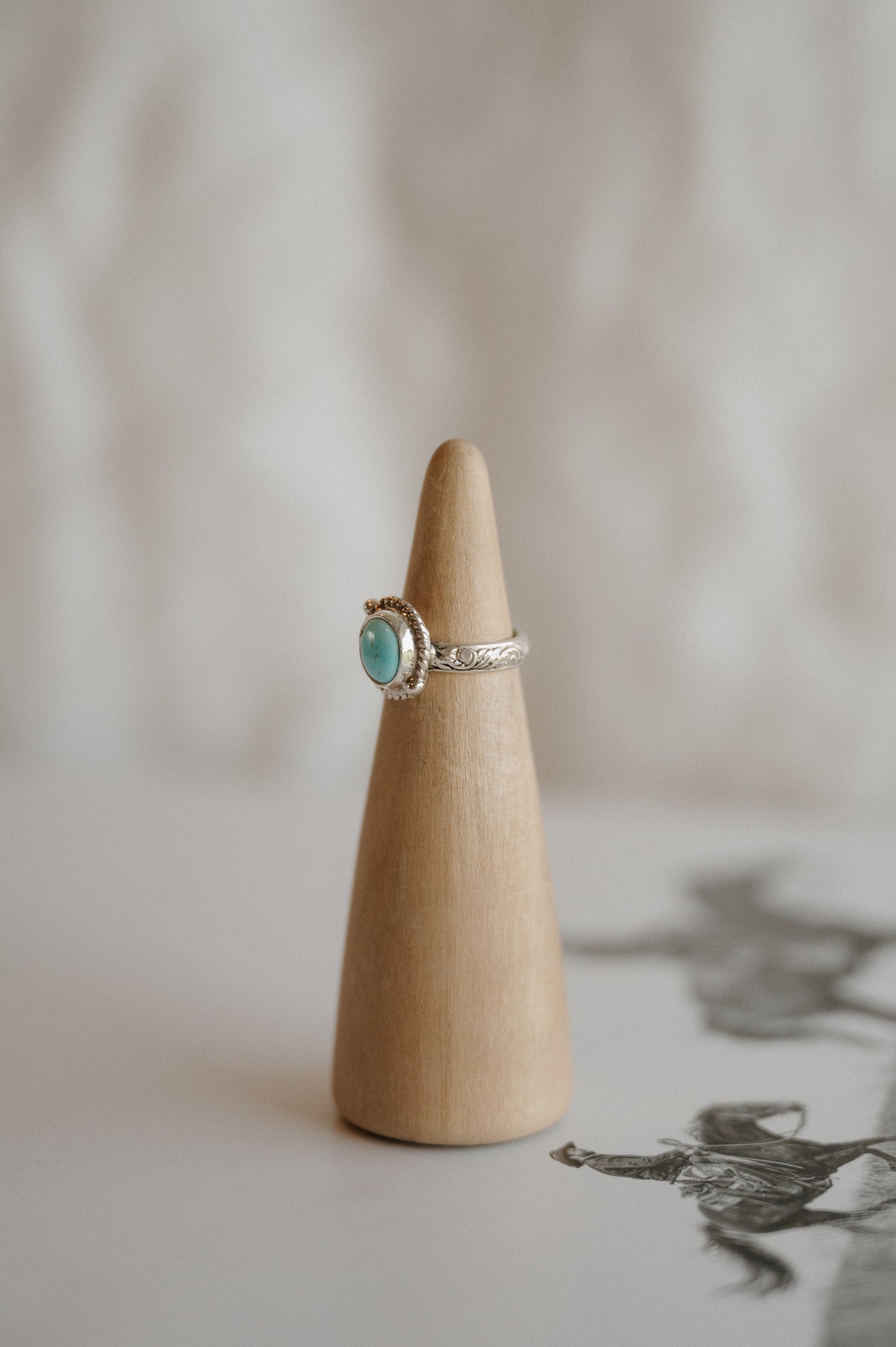 Kingman Turquoise Ring - Size 4.5